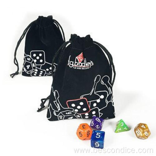 Customized Printing Lined Dice Handbag